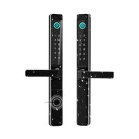 Fingerprint Double Two Side Waterproof Outdoor Smart Door Lock SUS Material for Slim Aluminum Swing Sliding Lock ,Corrosion-Resistant