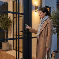 Fingerprint Double Two Side Waterproof Outdoor Smart Door Lock SUS Material for Slim Aluminum Swing Sliding Lock ,Corrosion-Resistant — Lifestyle