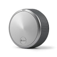 Wifi Smart Lock Silver (Retrofits over Existing Deadbolt) — Studio Shot