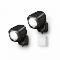 Motion Activated LED Spot Lights Built for Outdoor Security, Battery Powered, Smart Bridge, 2-Pack